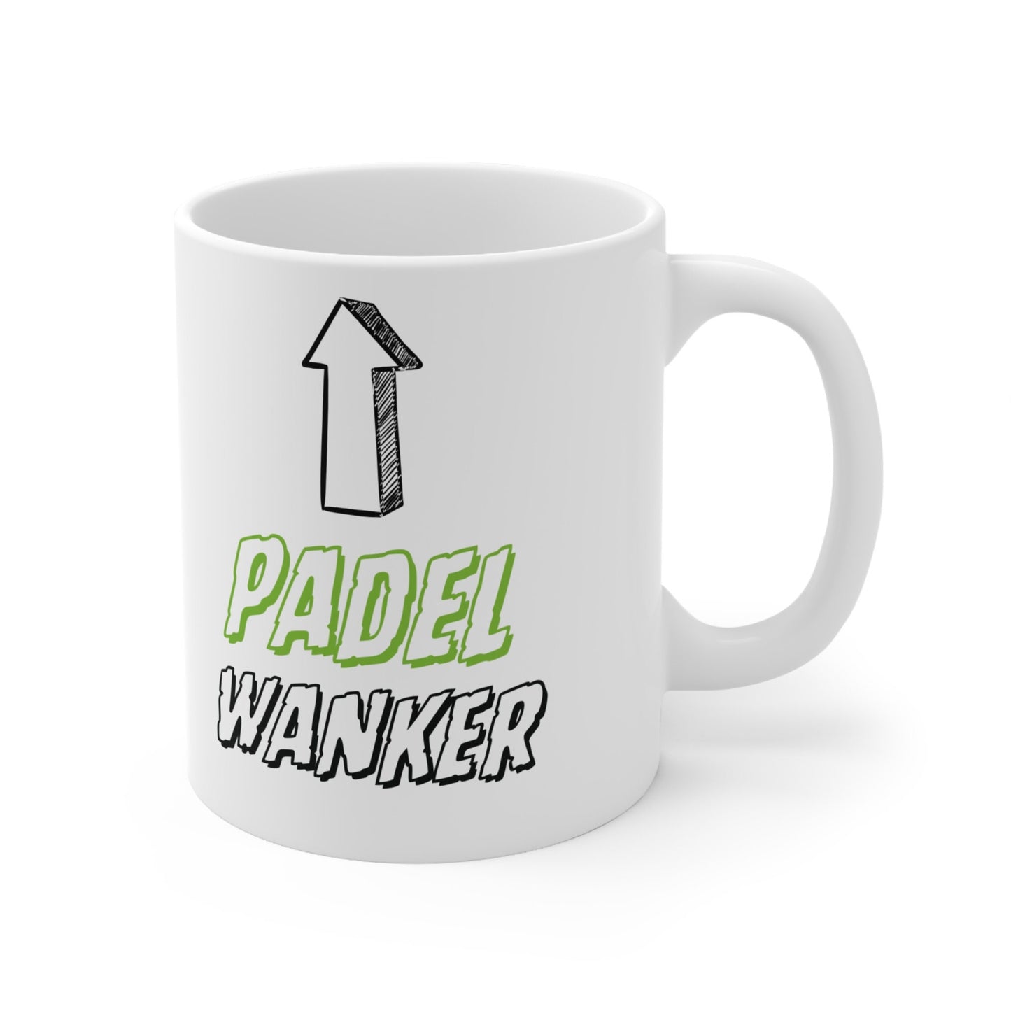 Funny 'Padel Wanker' 11oz Ceramic Mug