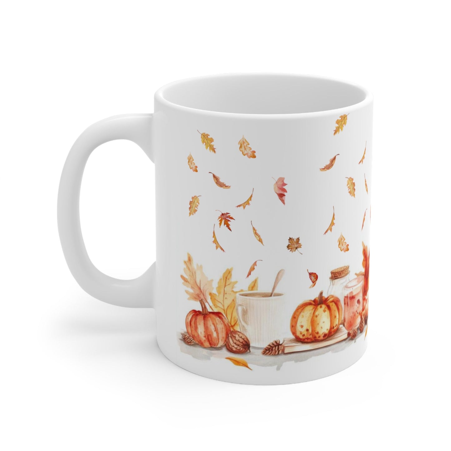 Autumn Falling Leaves Style 11oz Ceramic Mug