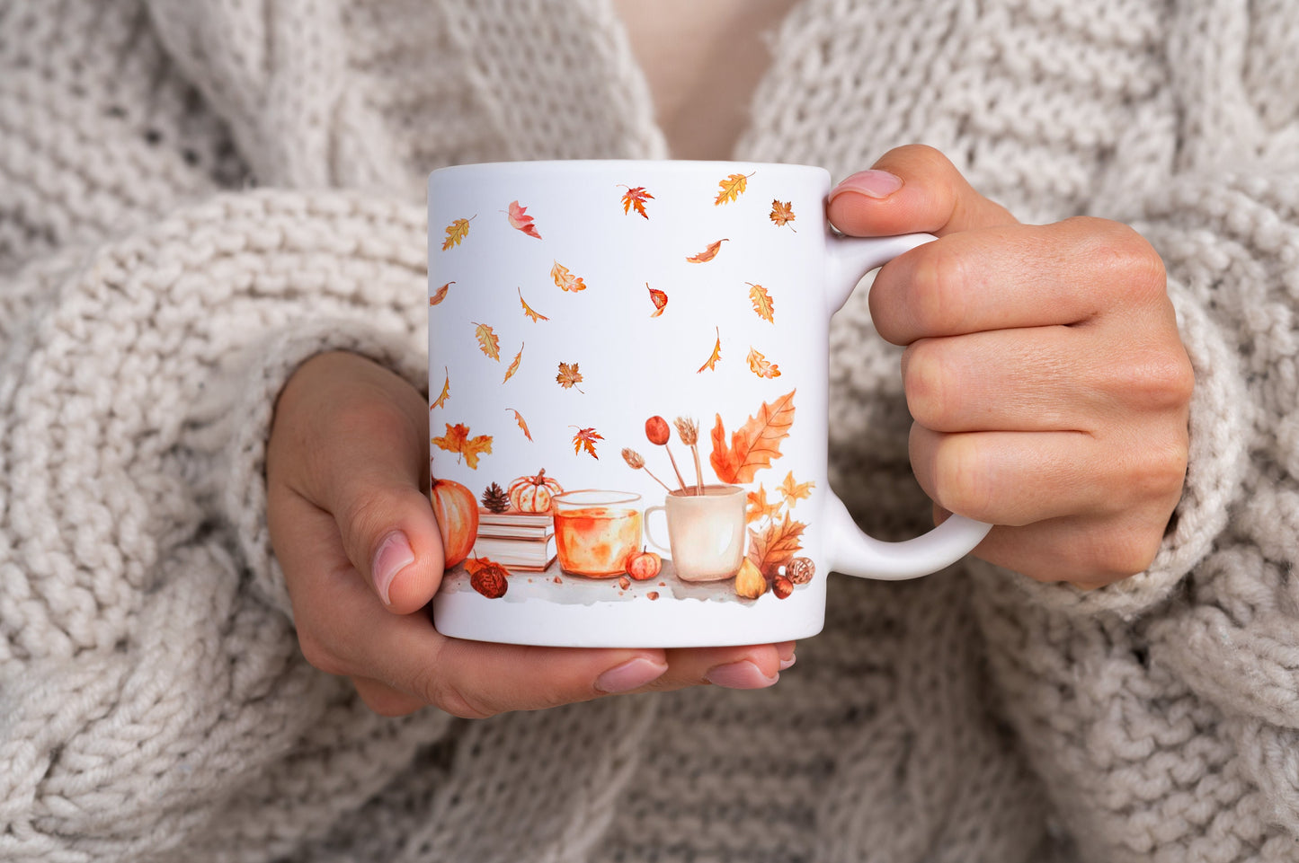 Autumn Falling Leaves Style 11oz Ceramic Mug