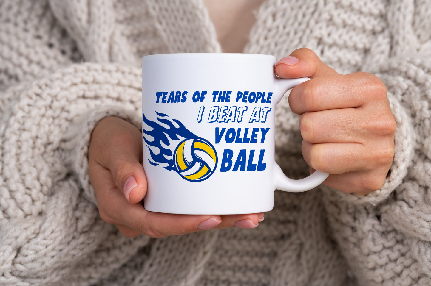 'Tears of the People I Beat at Volleyball' Funny Volley Ball Player Mug