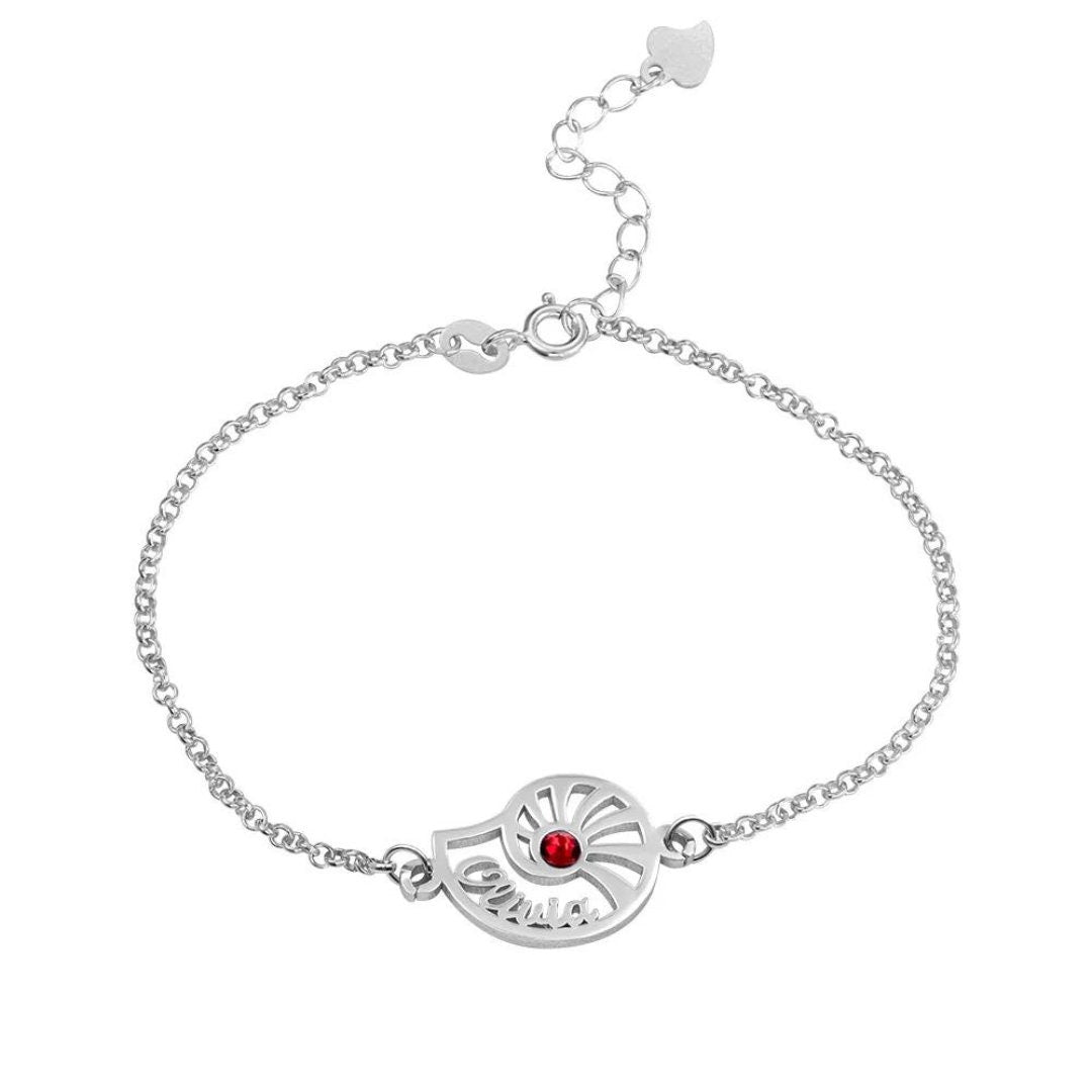 Personalized Name Conch Necklace & Bracelet