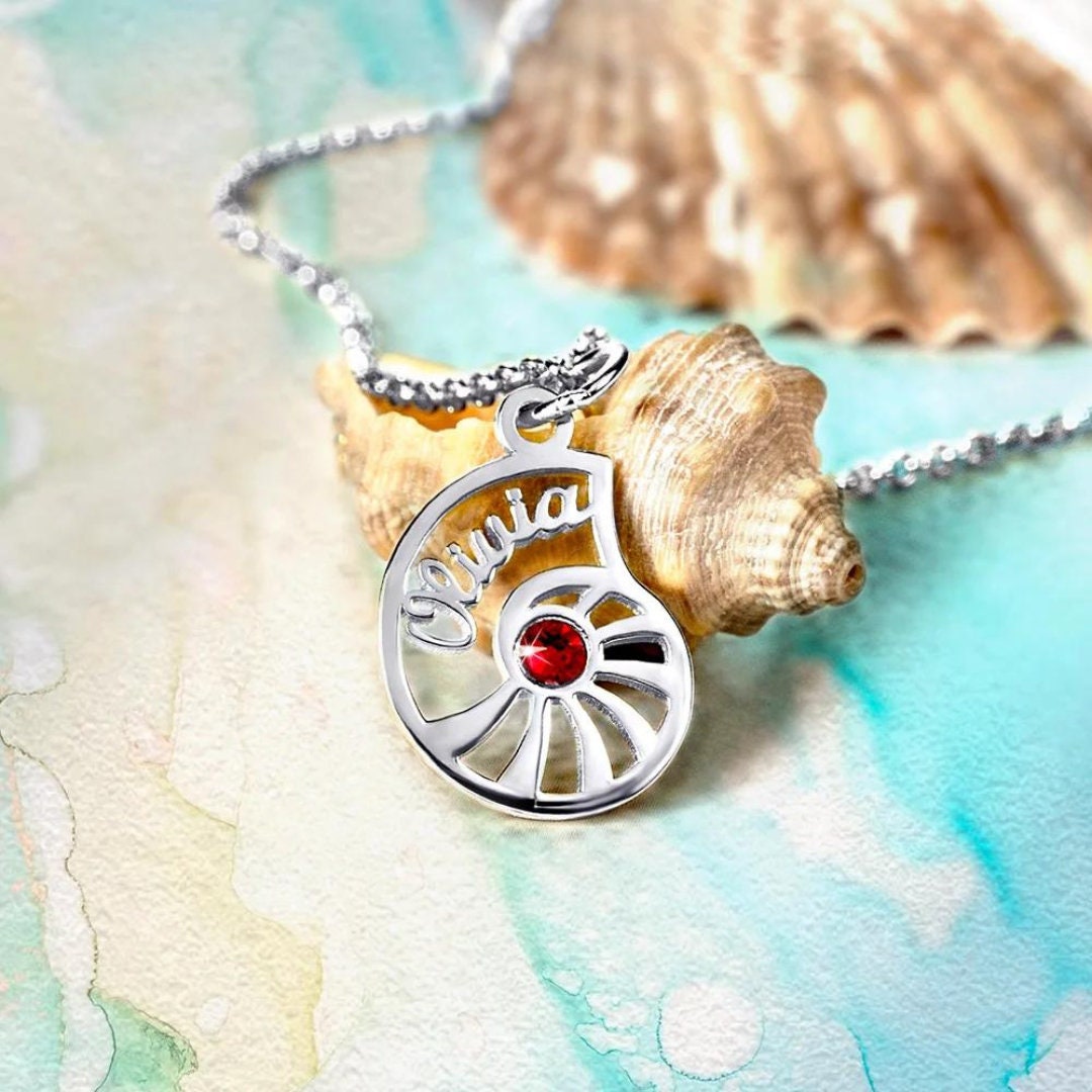 Personalized Name Conch Necklace & Bracelet