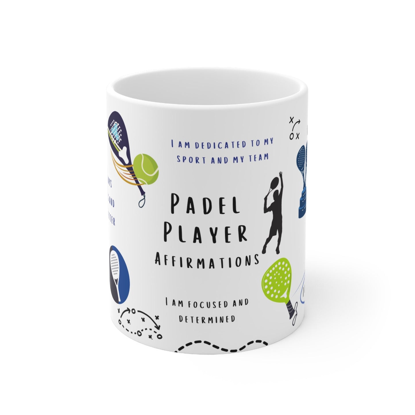 Padel Player Inspirational Affirmations Mug