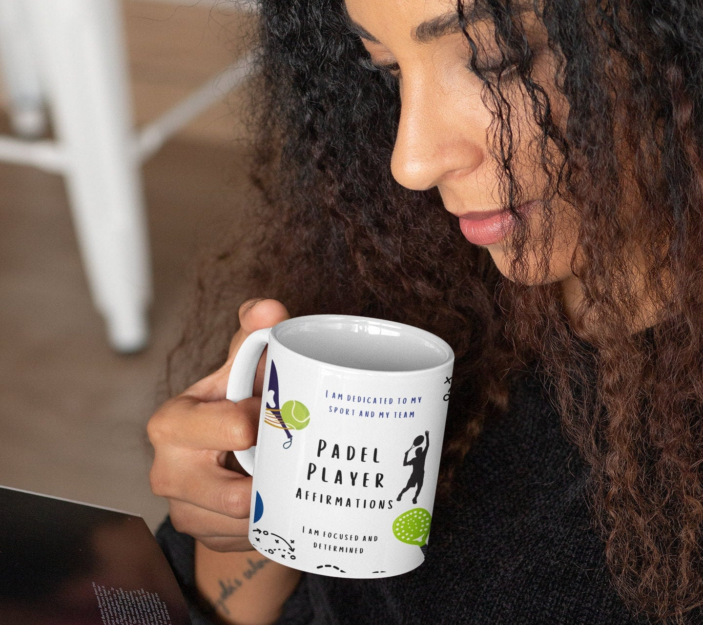 Padel Player Inspirational Affirmations Mug