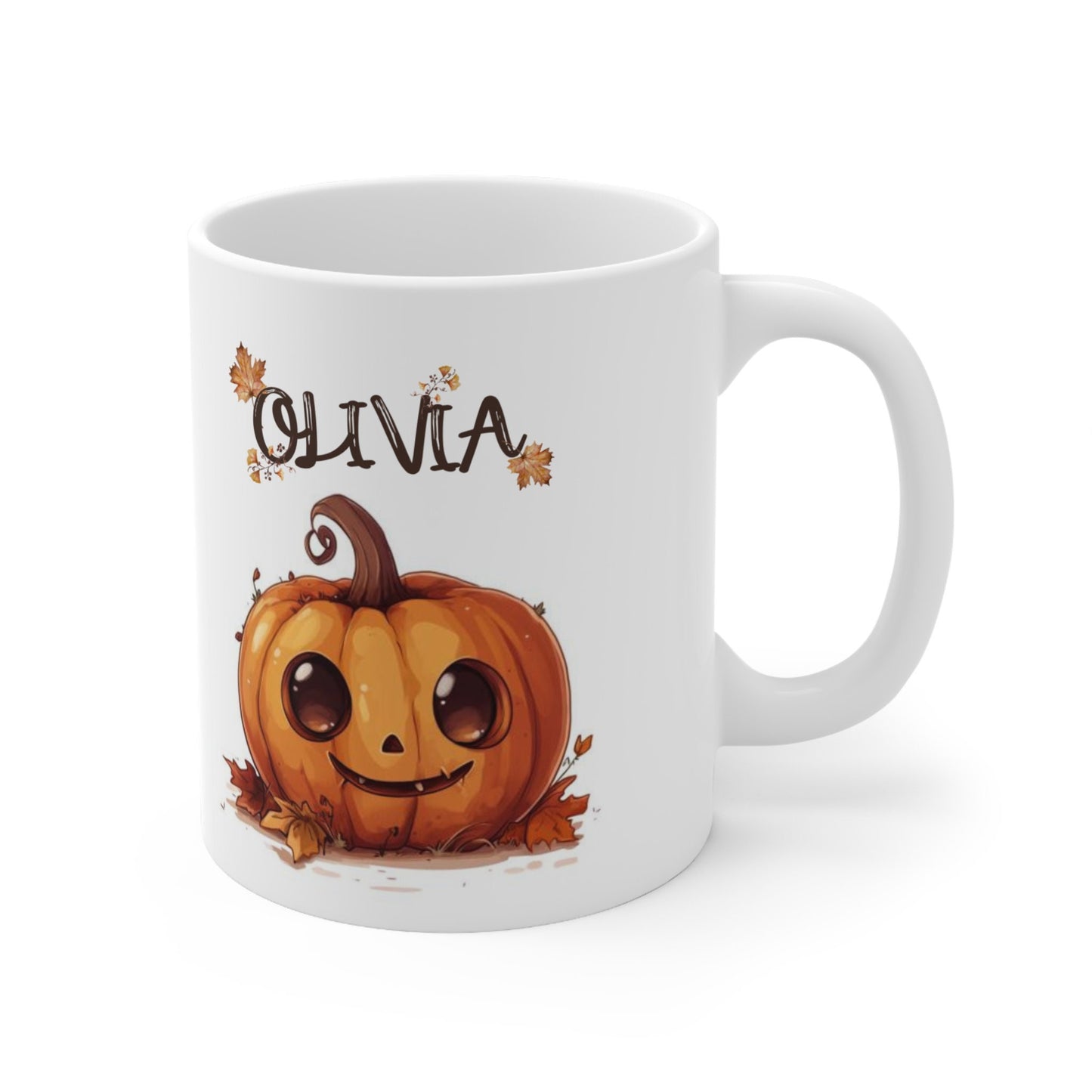 Personalized Cute Spooky Pumpkin Mug