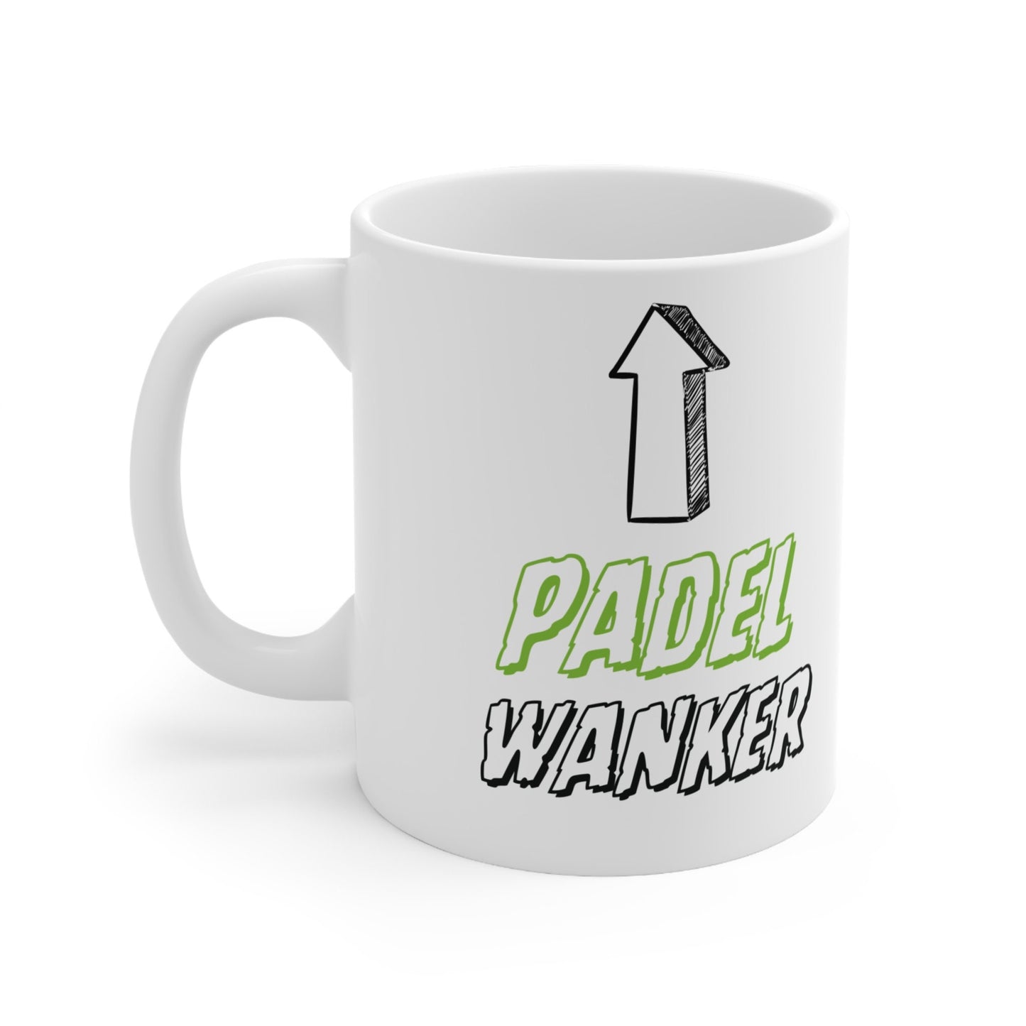 Funny 'Padel Wanker' 11oz Ceramic Mug