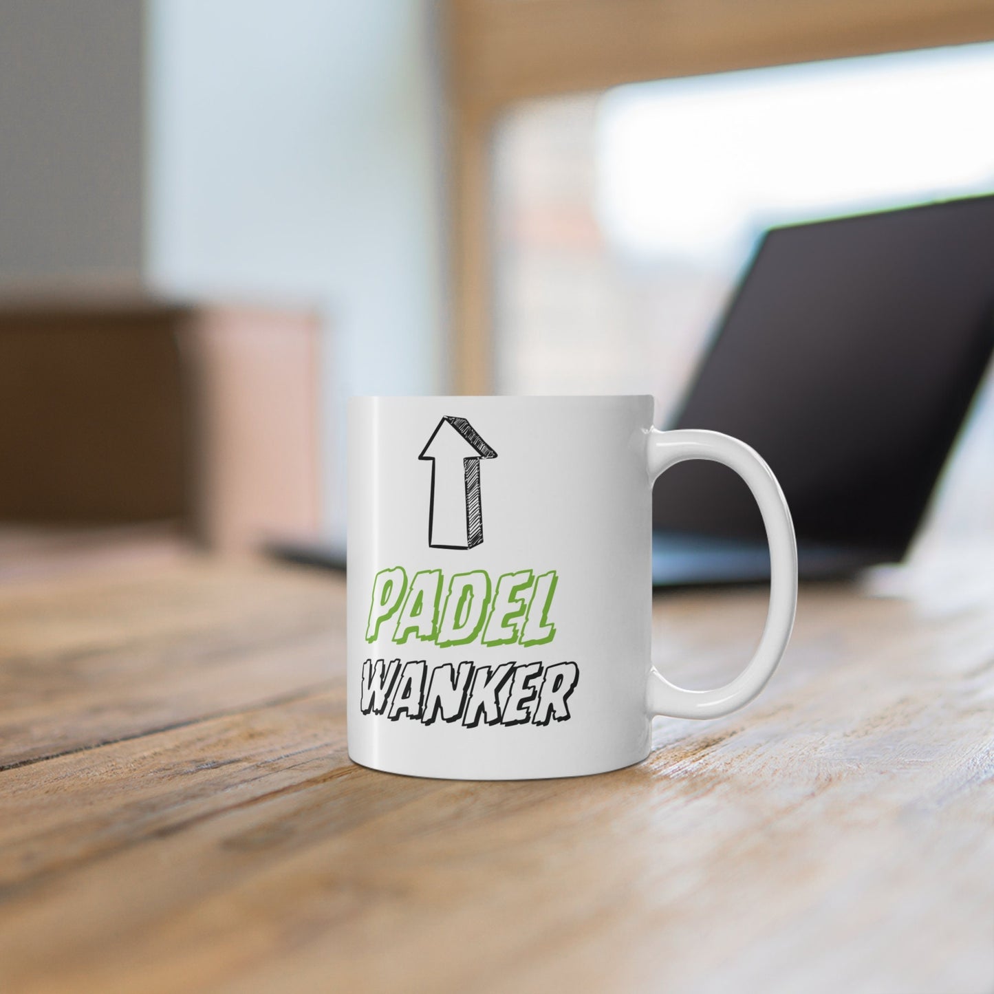 Funny 'Padel Wanker' 11oz Ceramic Mug