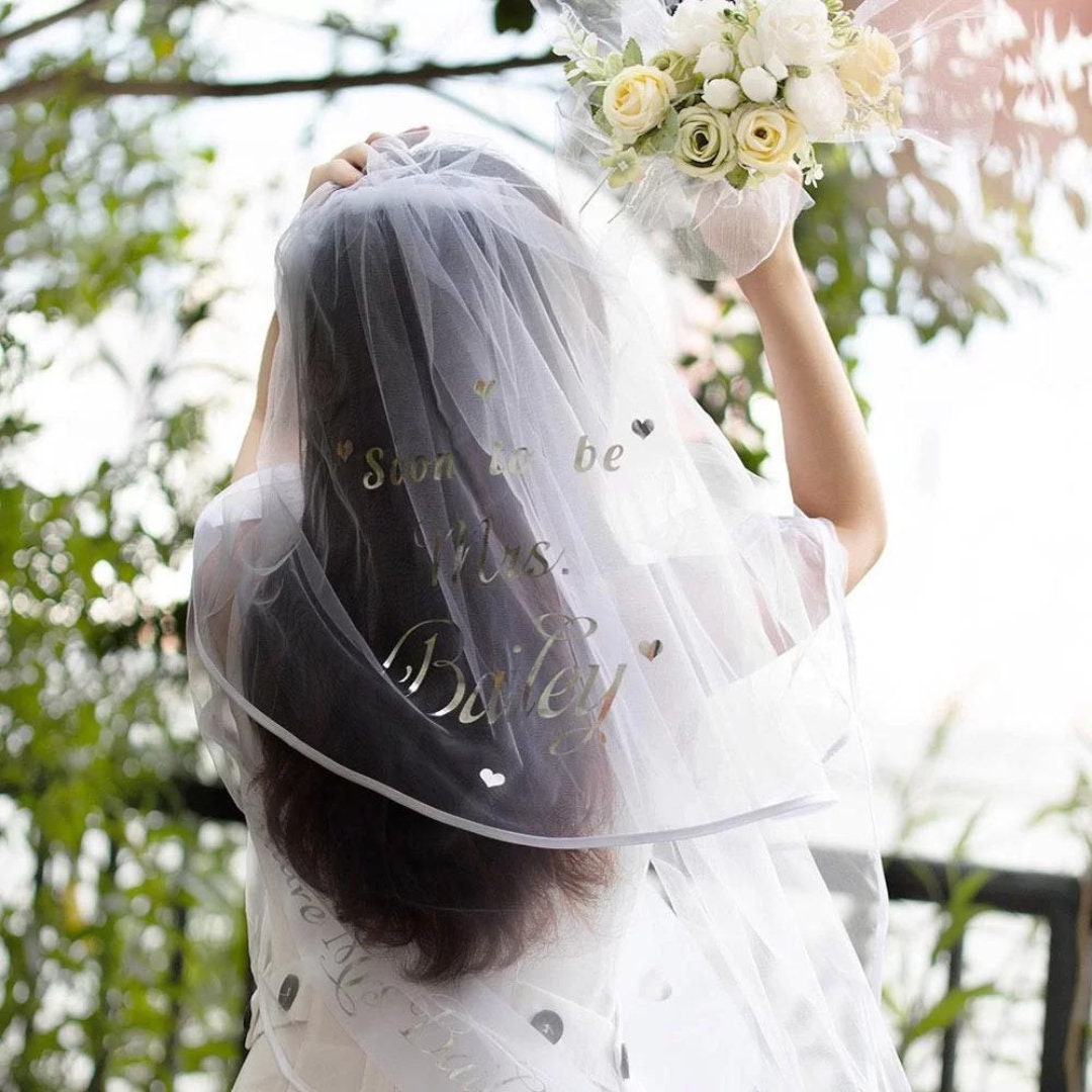 Personalized Hen Party Bride Veil