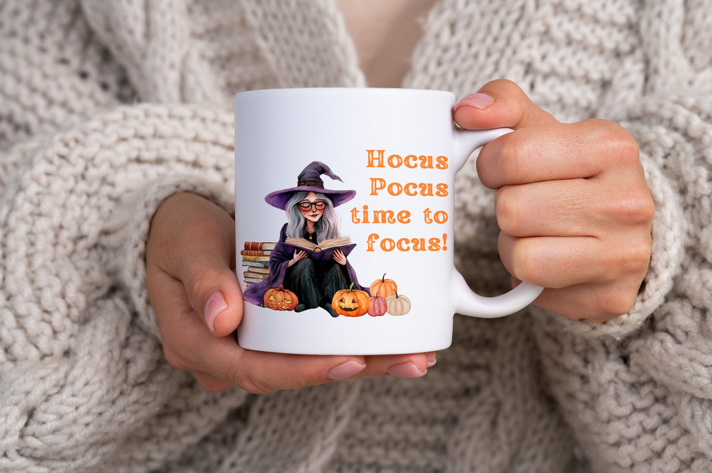 Hocus Pocus Time to Focus Witch Teacher Mug