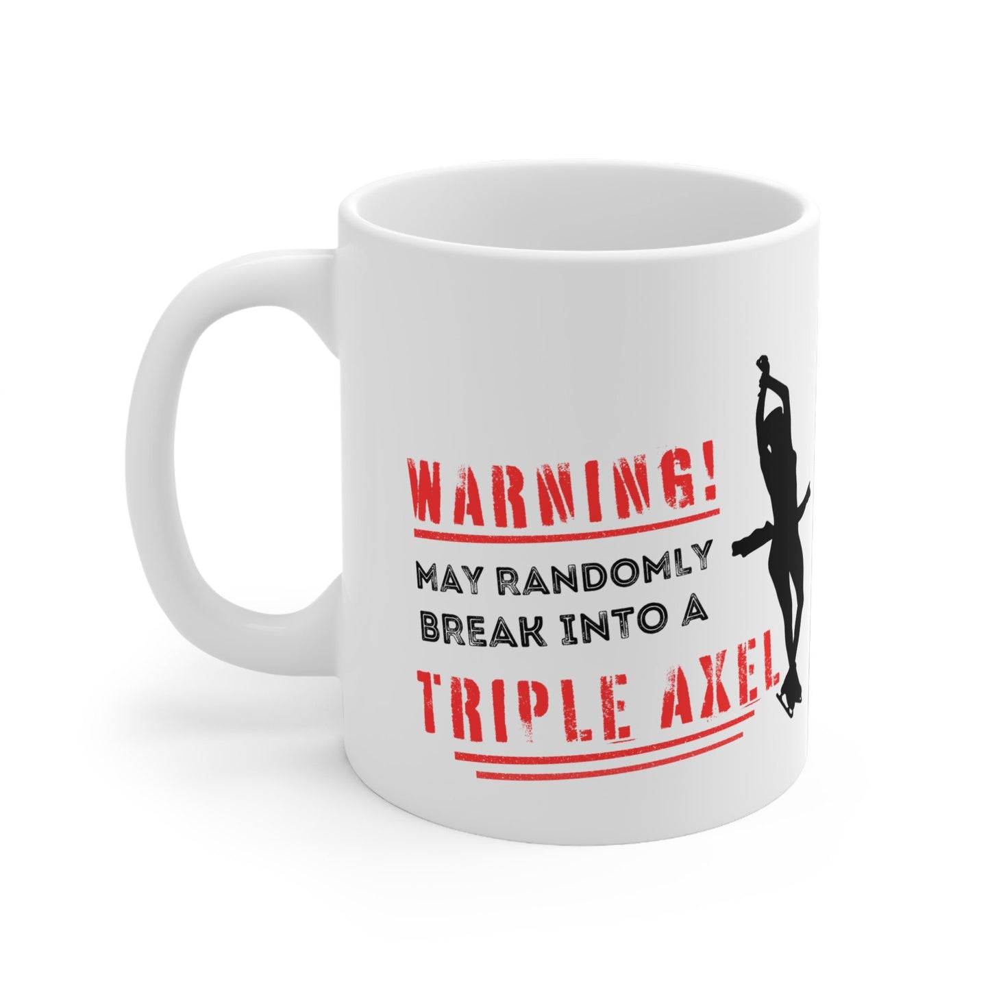 Ice Skating Themed 11oz Ceramic Triple Axel Mug