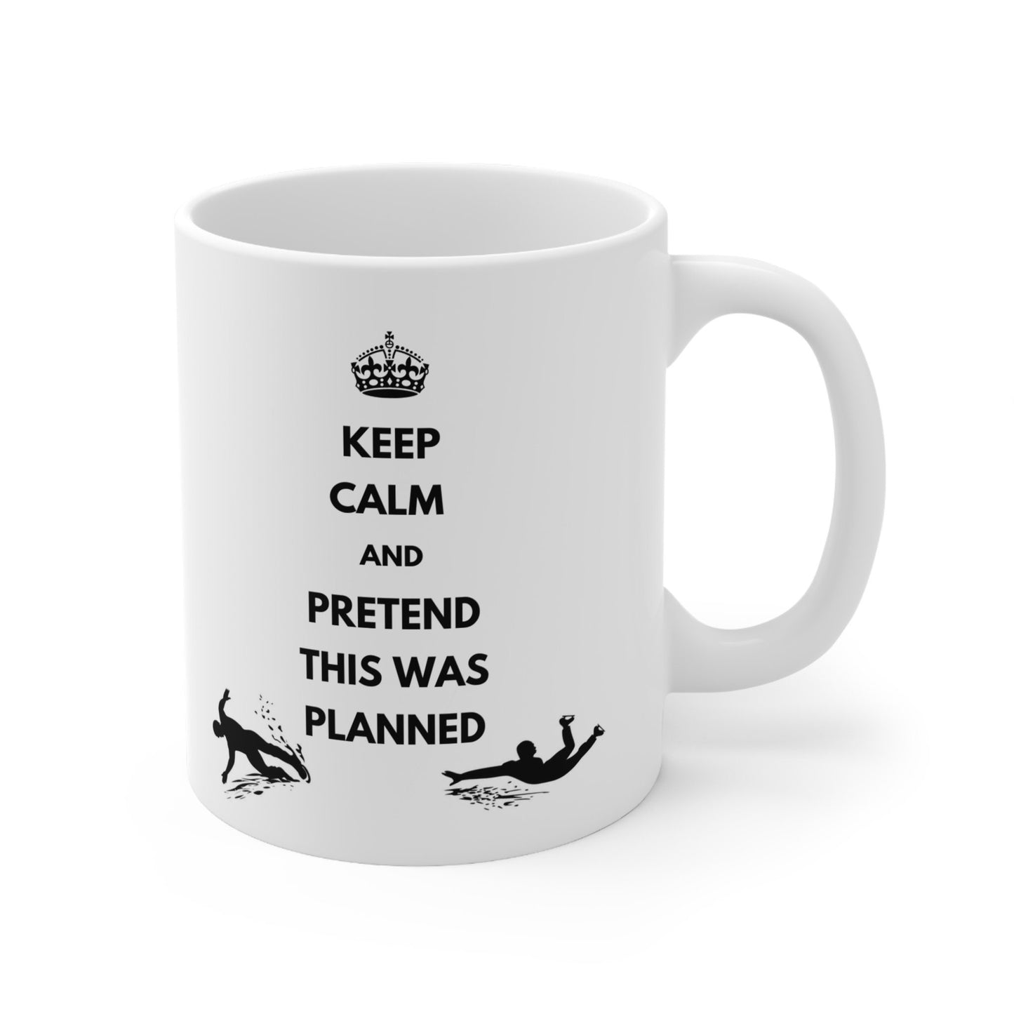 Keep Calm Ice Skating Themed 11oz Ceramic Mug