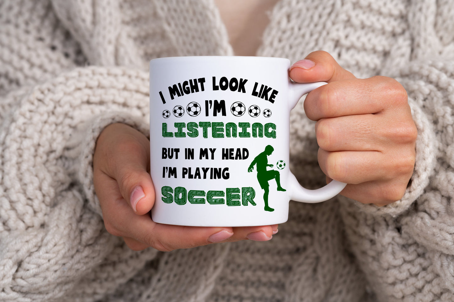 Funny Soccer Player Mug