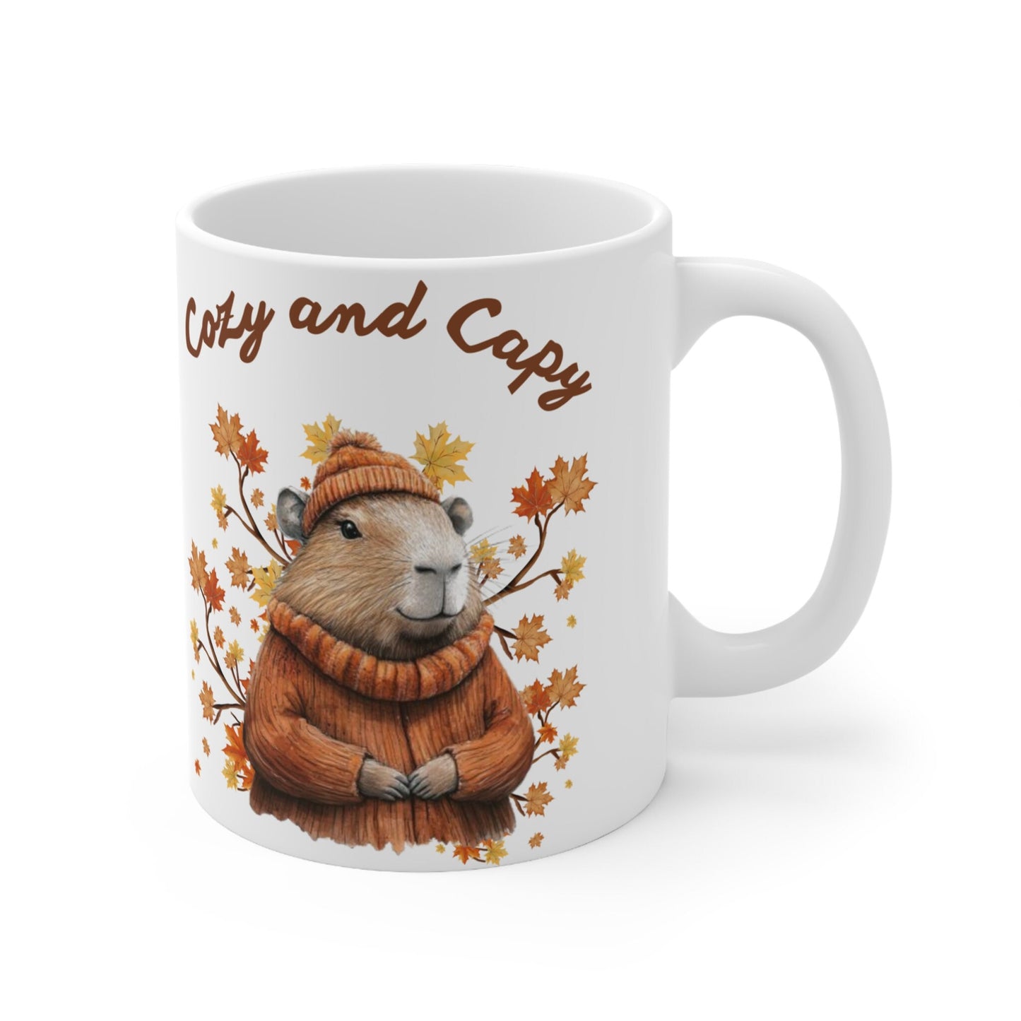 Adorable Capybara Cozy and Capy Mug