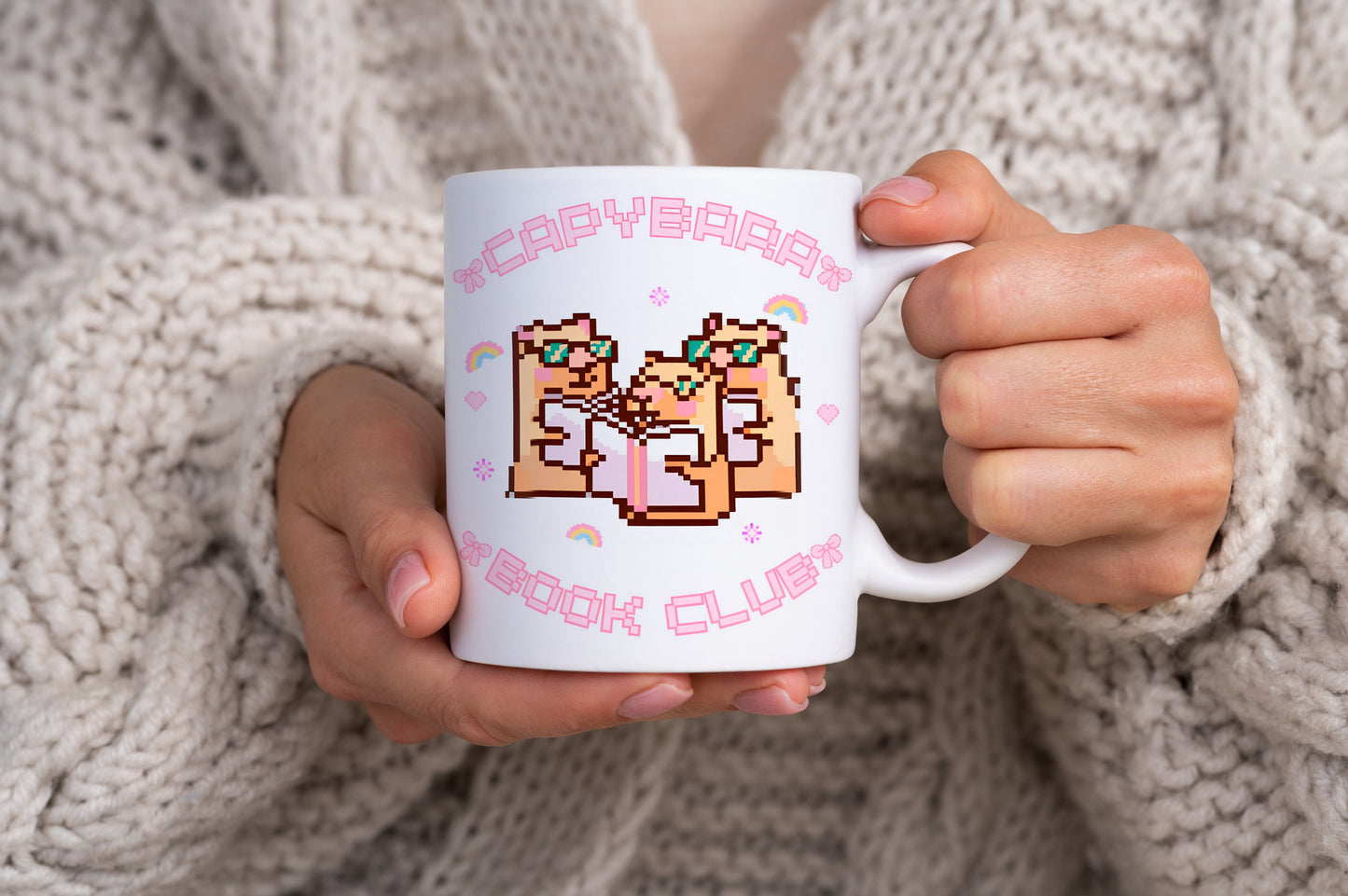 Capybara Book Club Mug