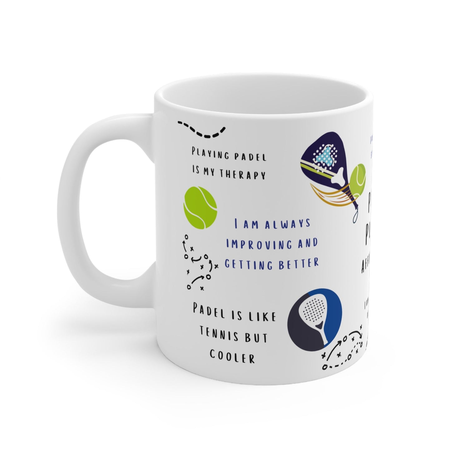 Padel Player Inspirational Affirmations Mug