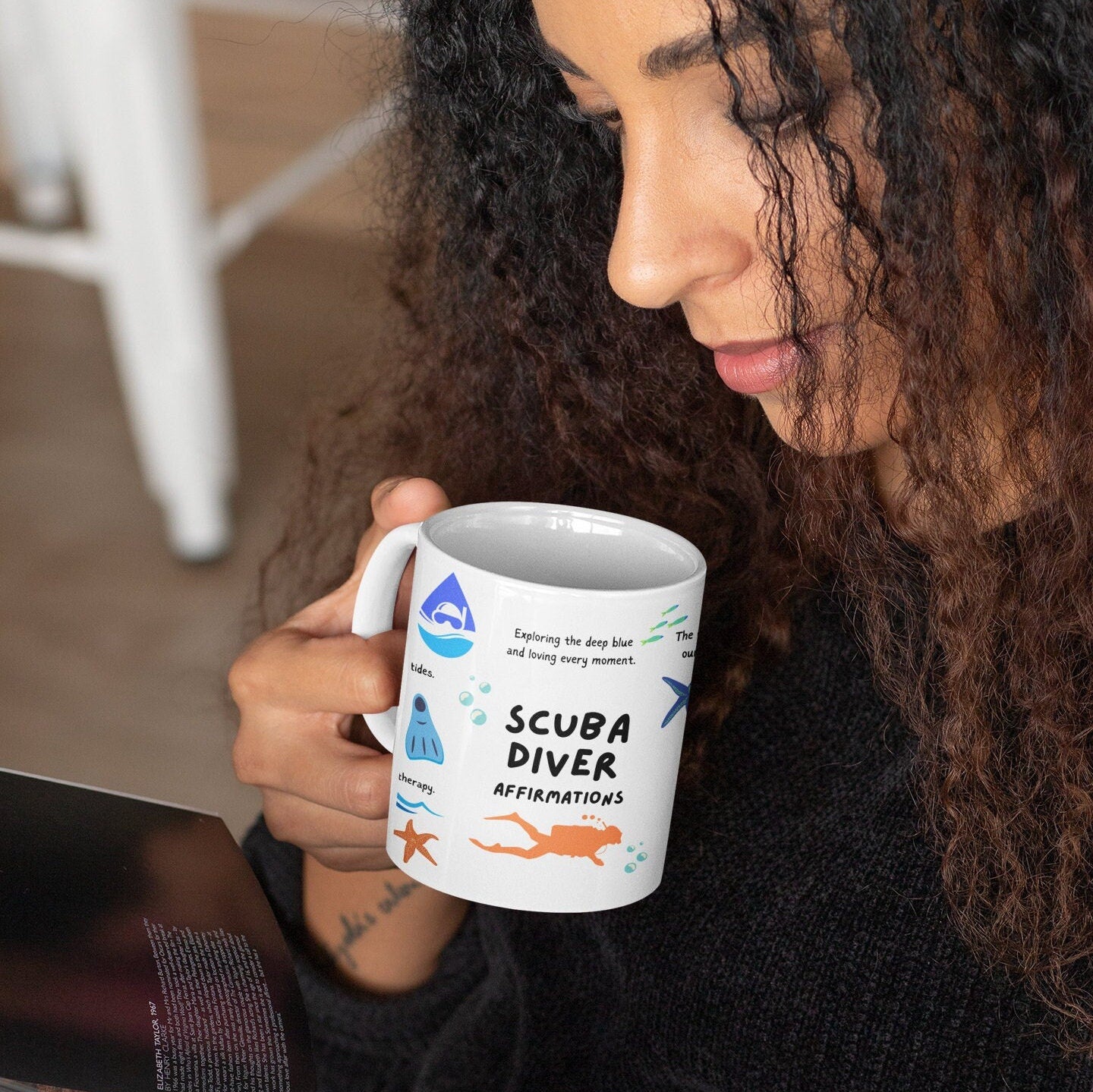 Scuba Diver Inspirational Affirmations Mug