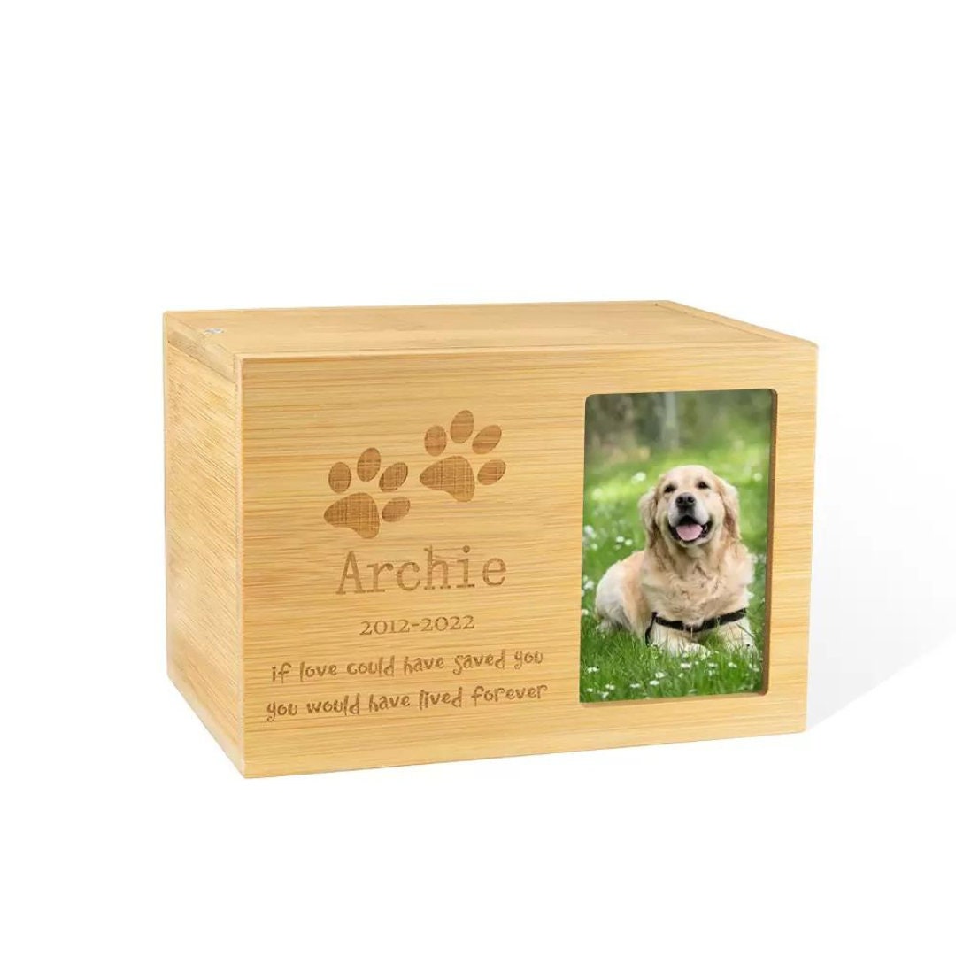 Personalized Wooden Pet Cremation Box