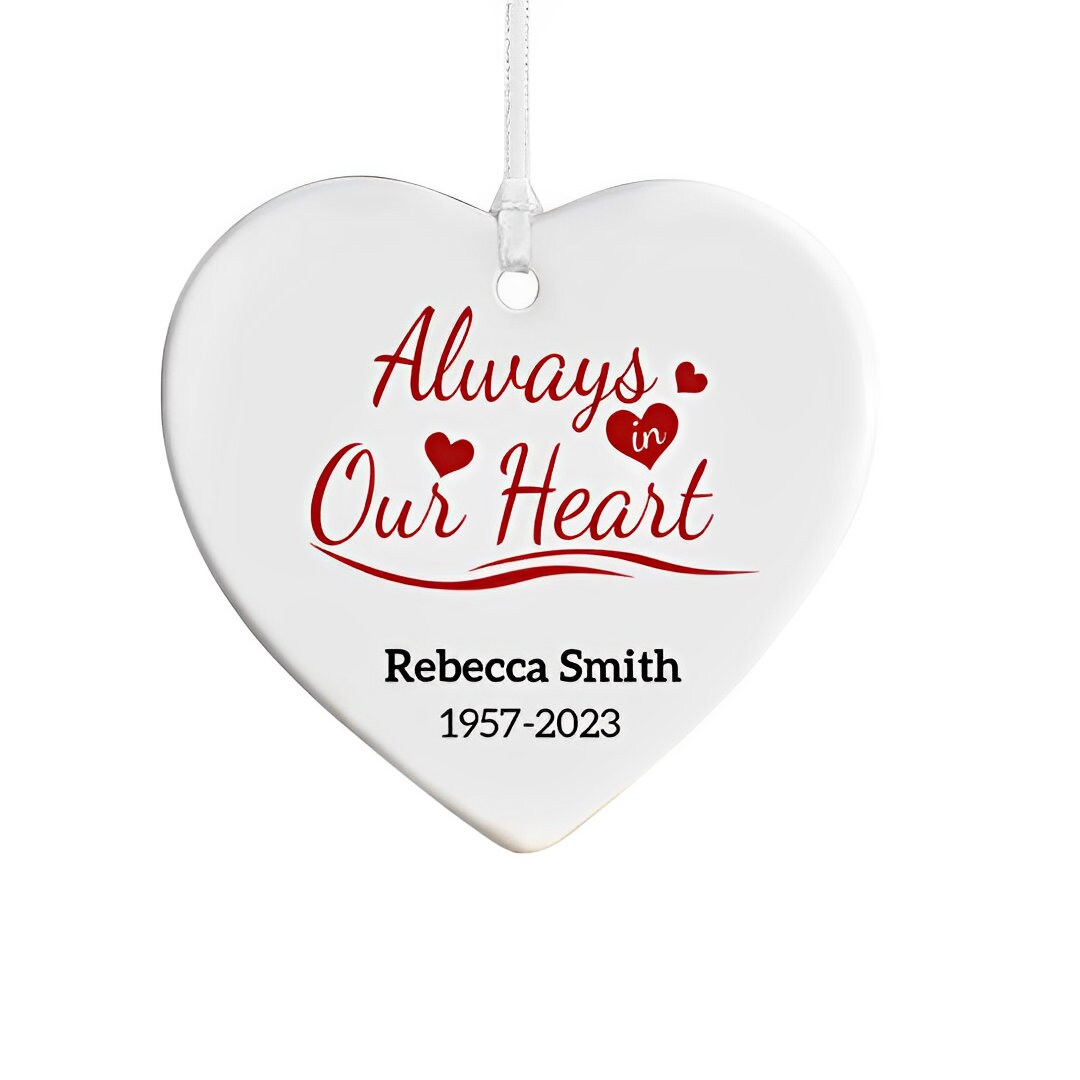 Custom Photo, Name + Year Christmas Tree Decoration