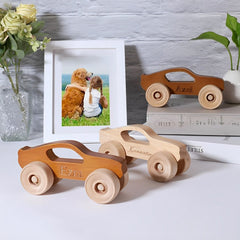 Personalisiertes Holzspielzeugauto für Kinder