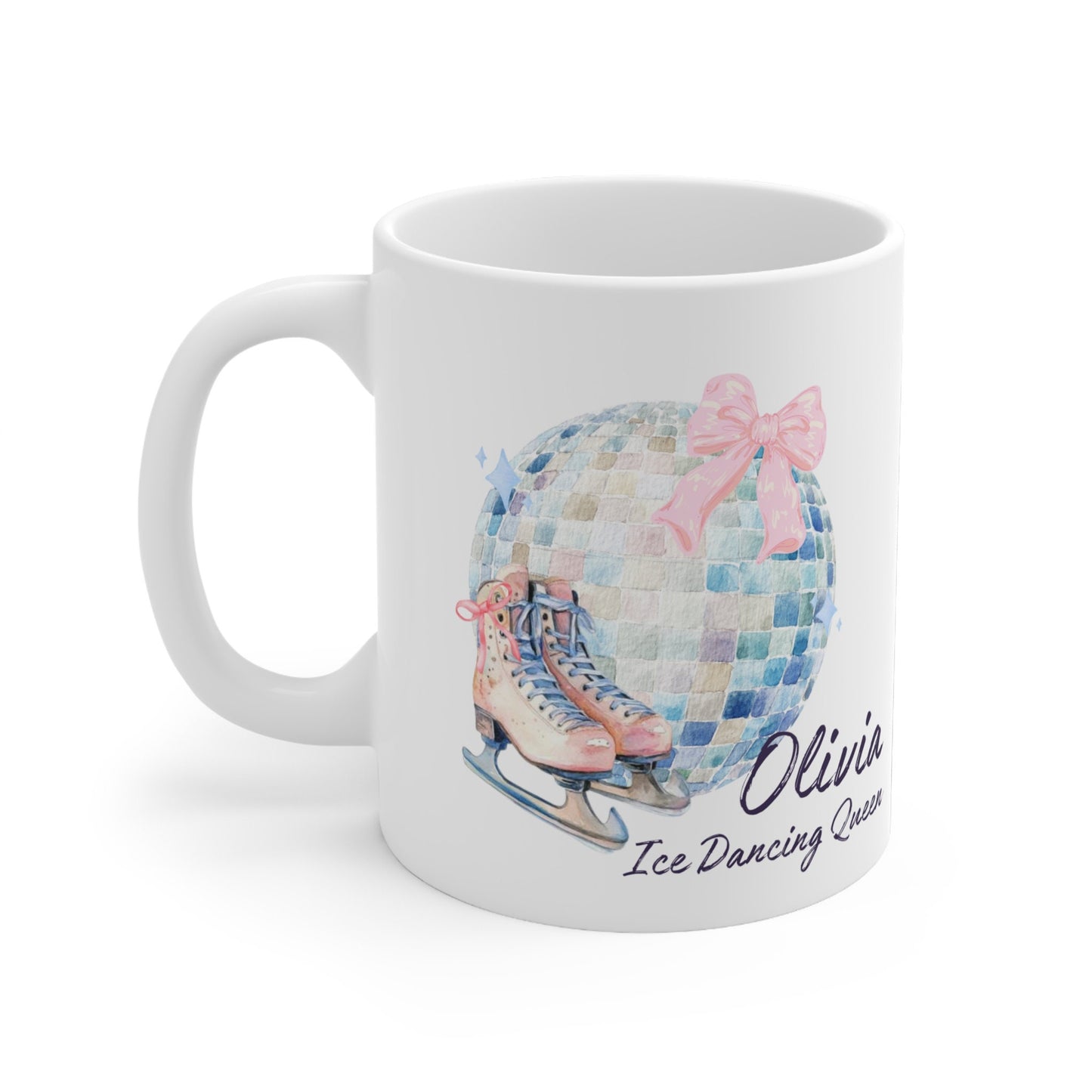 Personalized Name Ice Dancing Queen Mug
