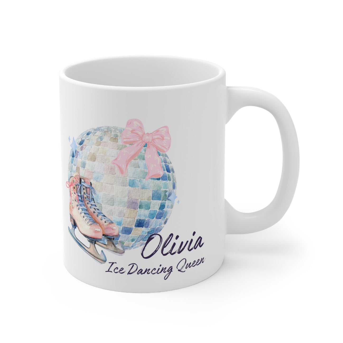Personalized Name Ice Dancing Queen Mug