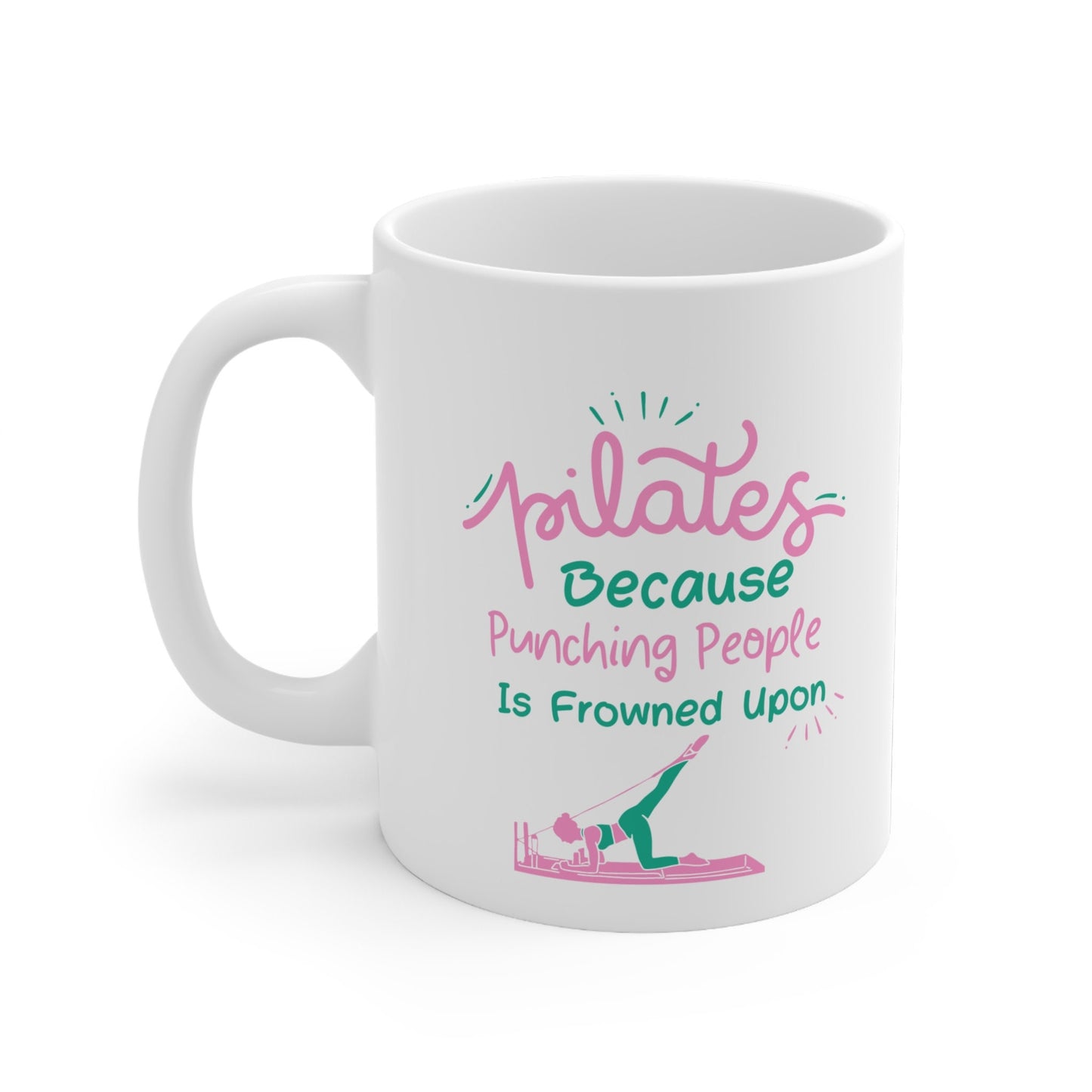 Pilates Themed 11oz Ceramic Mug