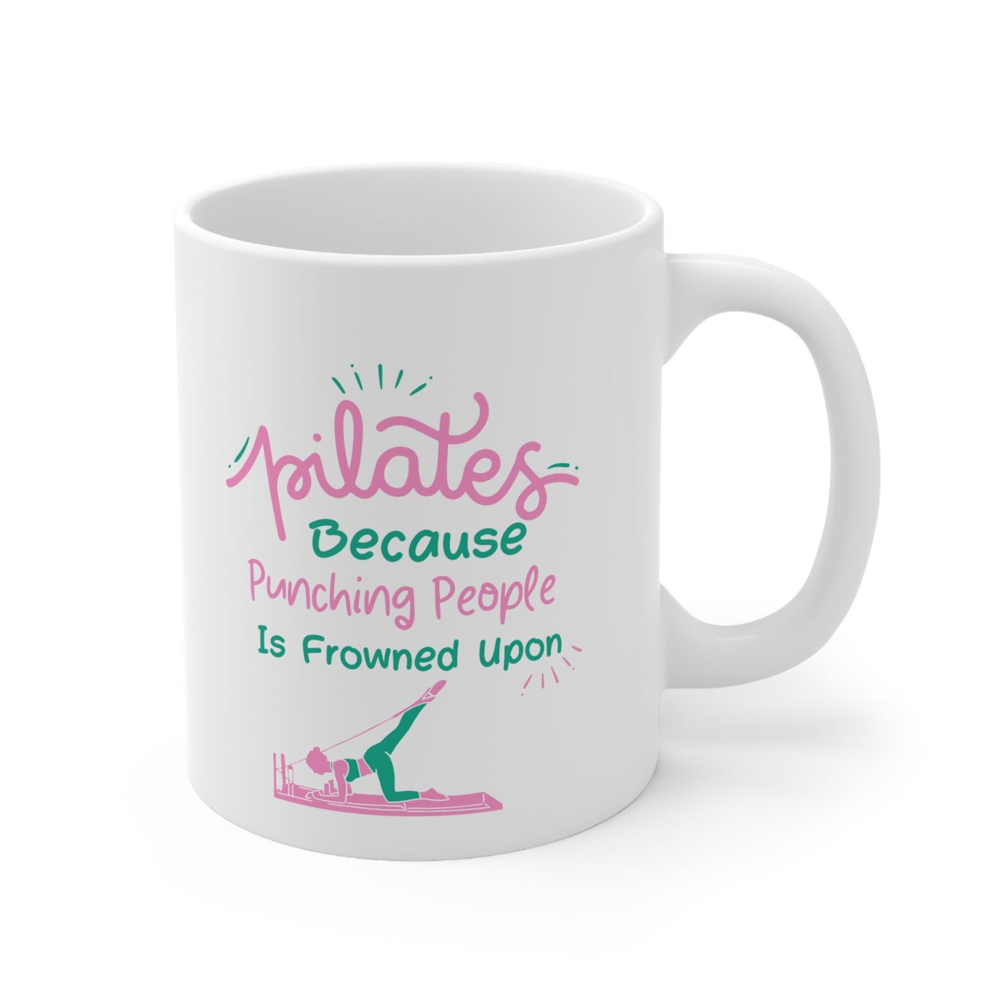 Pilates Themed 11oz Ceramic Mug