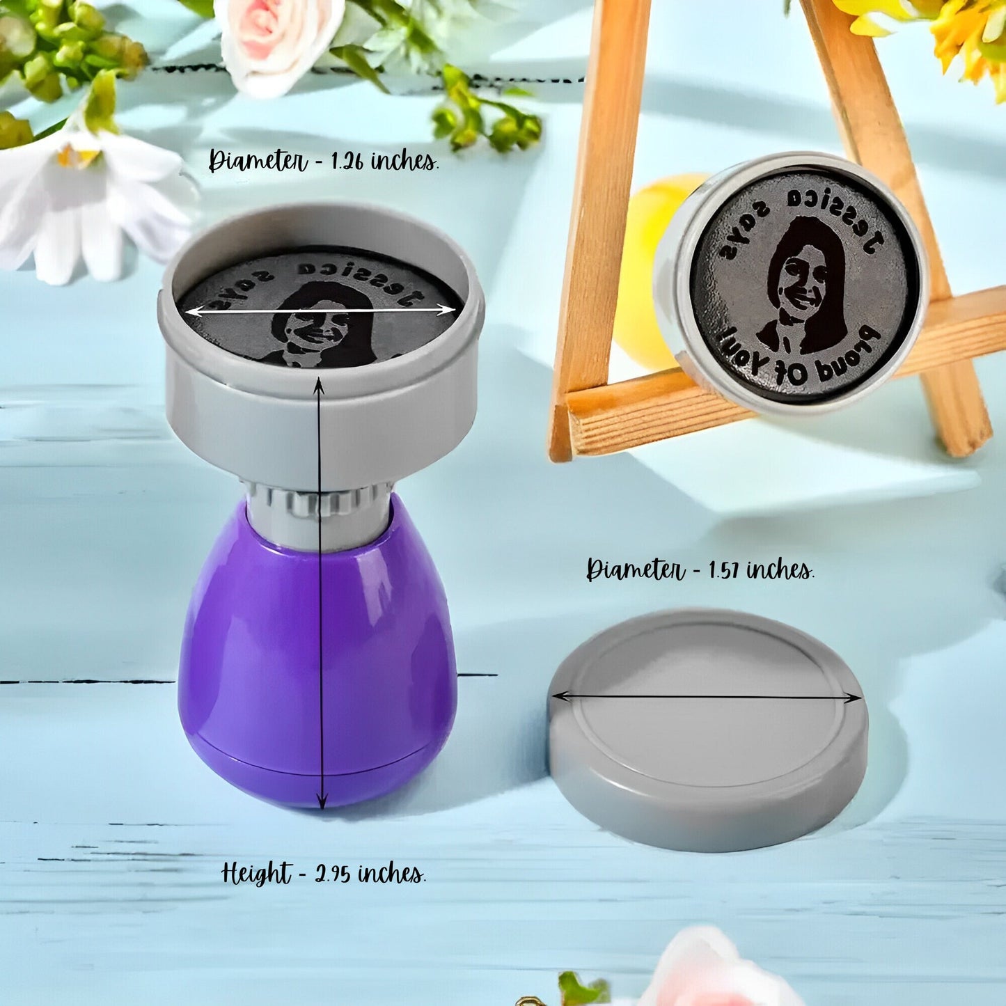 Custom Portrait Teacher Stamp