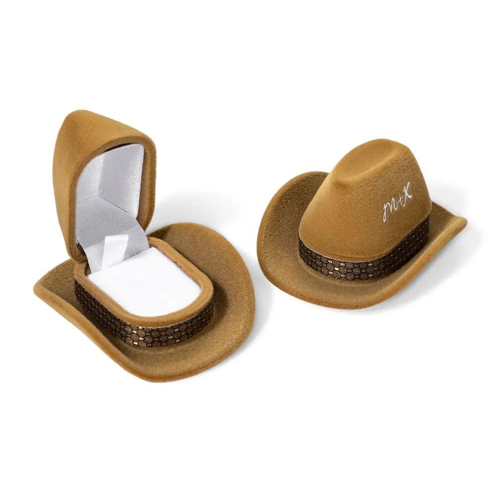 Personalized Cowboy Hat Ring Box
