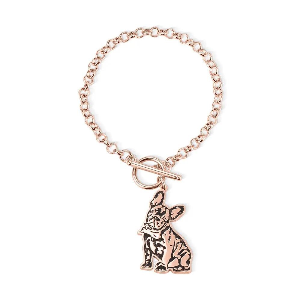 Custom Pet Portrait Bracelet with Custom Engraving