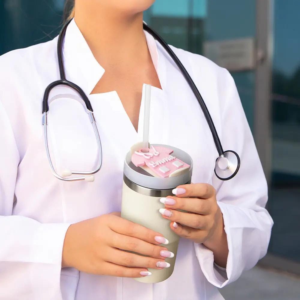 Personalized Name Medical Field Tumbler Topper