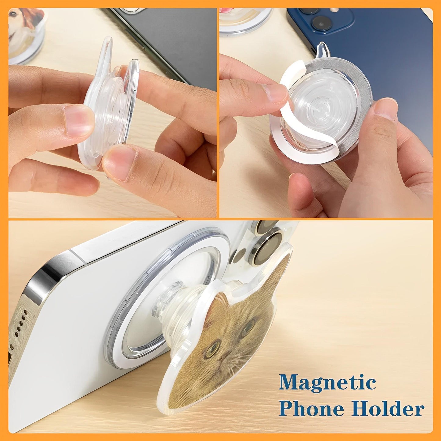 Custom Pet Photo Phone Grip