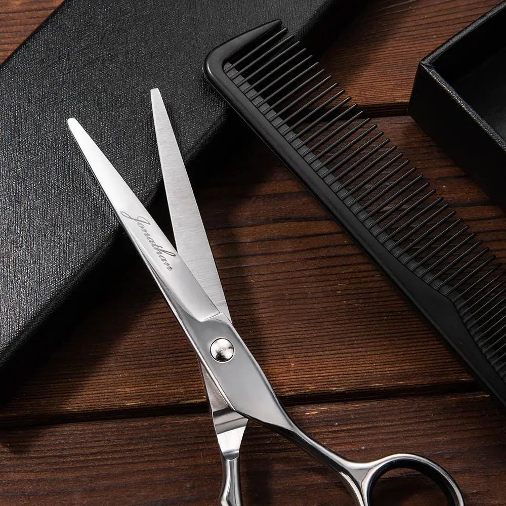 Personalized Name Barber Scissors + Comb Set