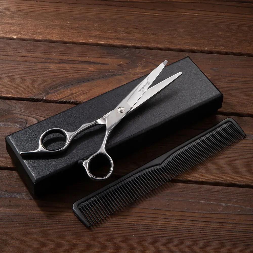 Personalized Name Barber Scissors + Comb Set
