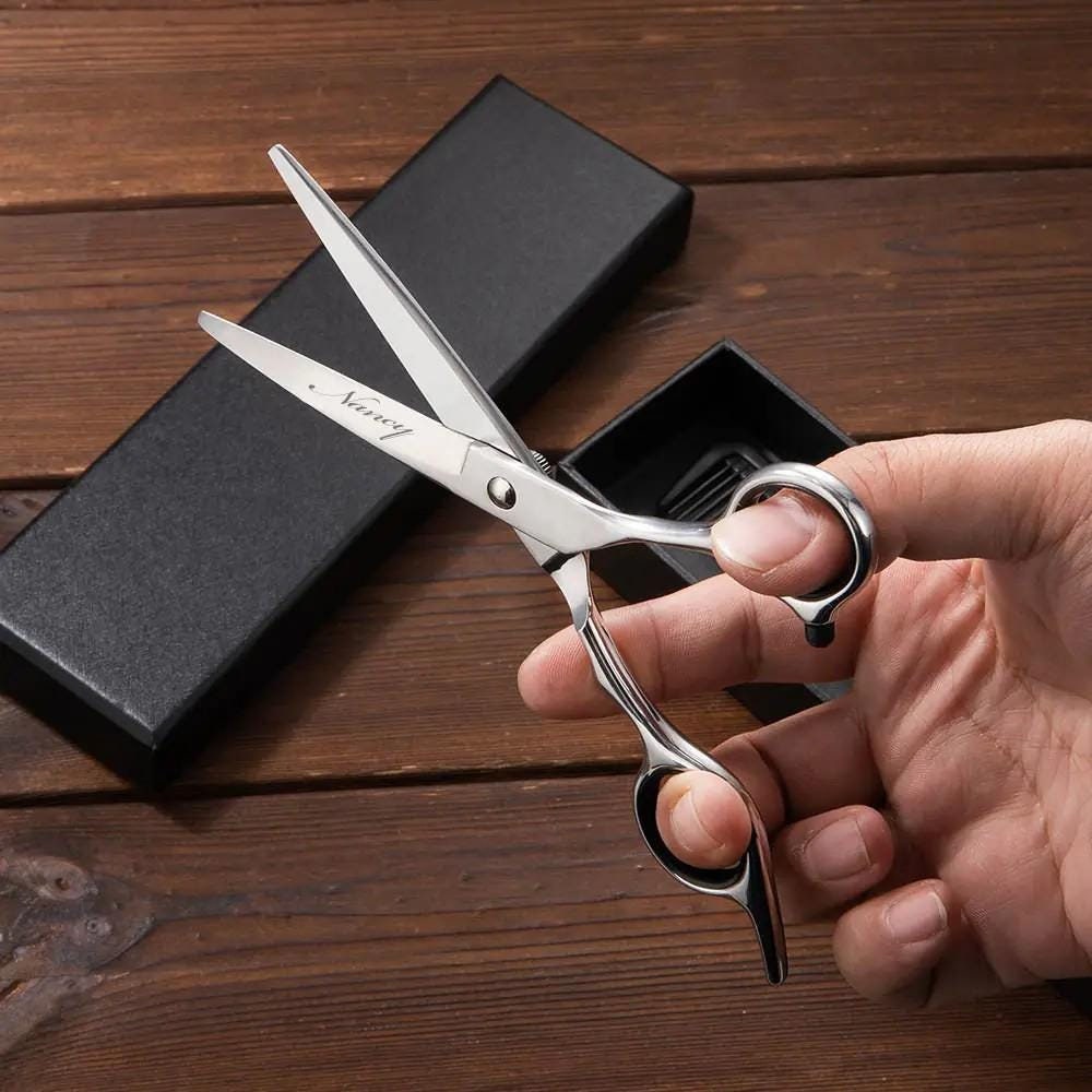 Personalized Name Barber Scissors + Comb Set