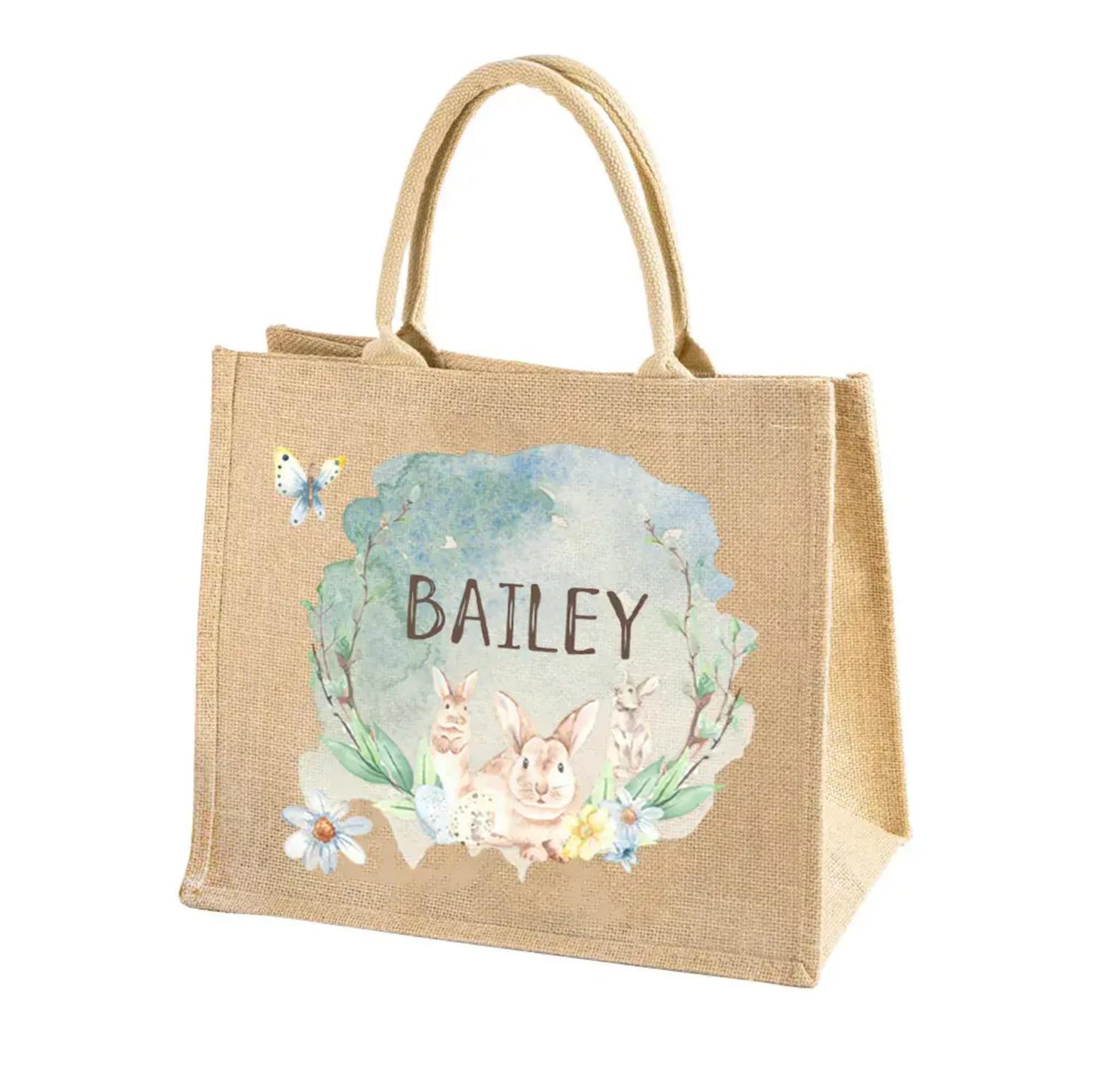 Personalized Easter Bunny Tote Bag