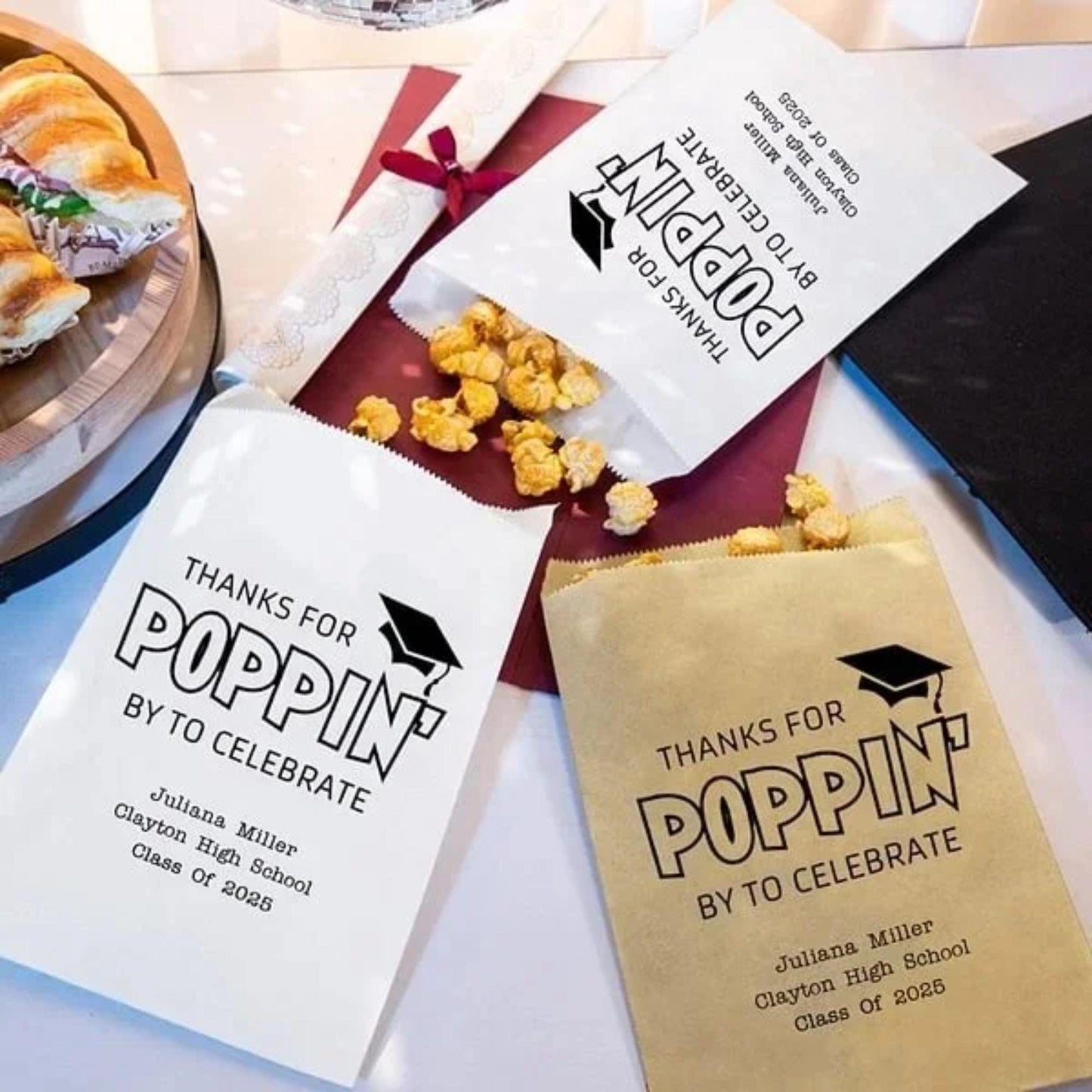 Custom Name Graduation Favor Bags