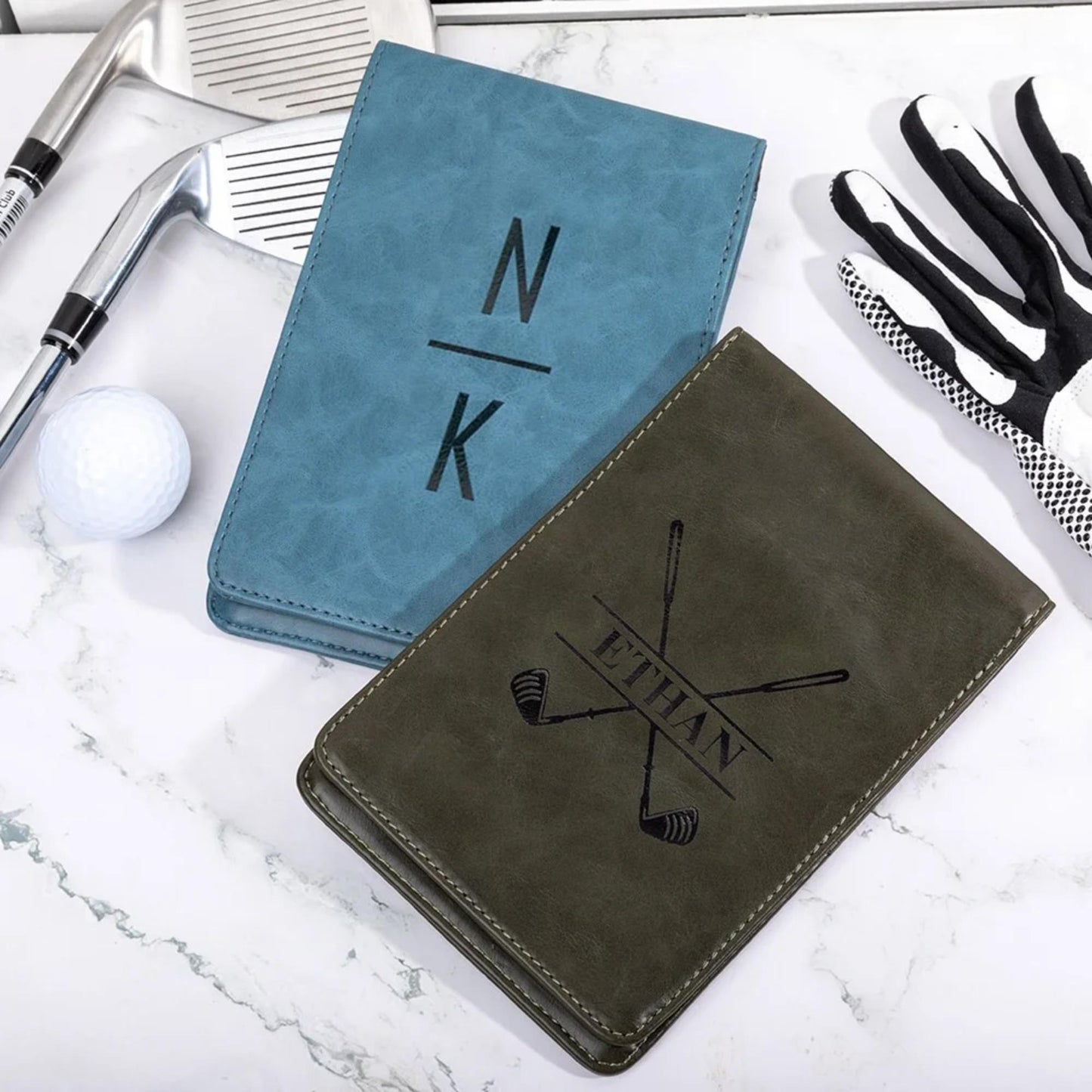 Personalized PU Leather Golf Scorecard Holder