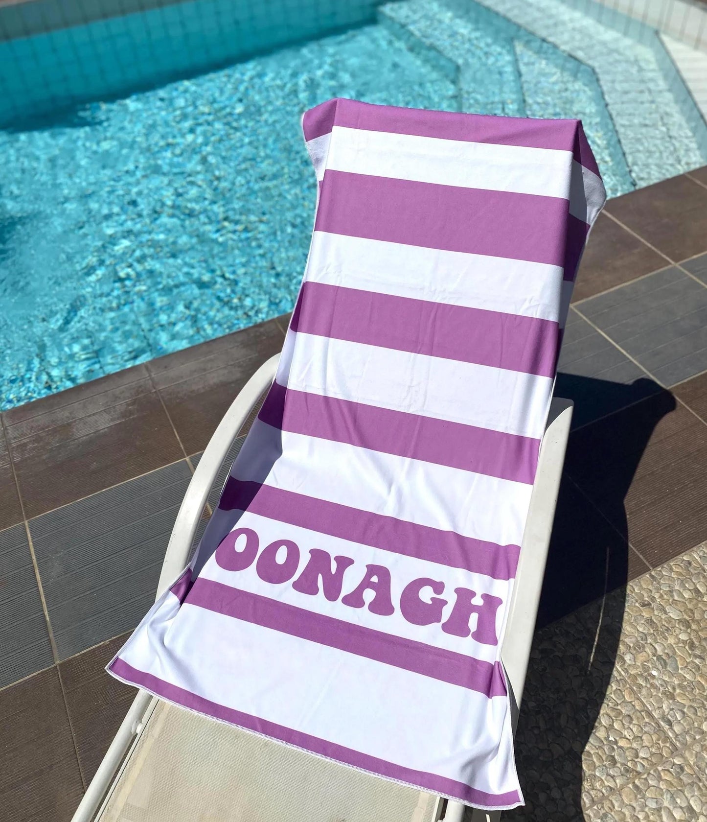 Custom Name Microfiber Beach Towel