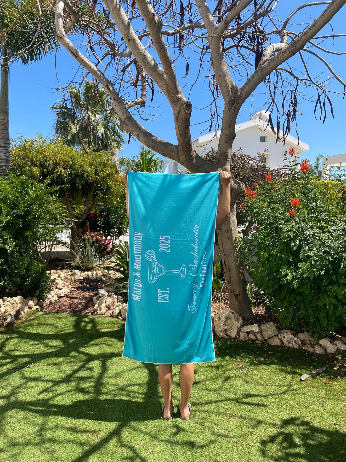 Margs + Matrimony Custom Name Microfiber Beach Towel