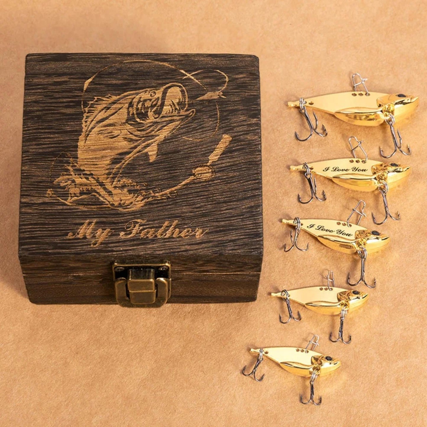 Bionic Fish Shape Metal Fishing Lures Set