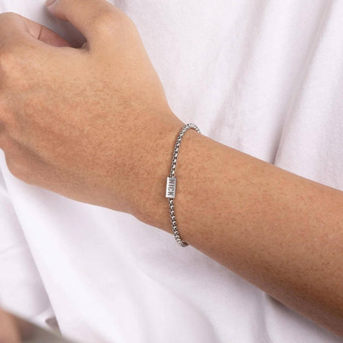 Personalized Dad Bar Bracelet with Kids Names