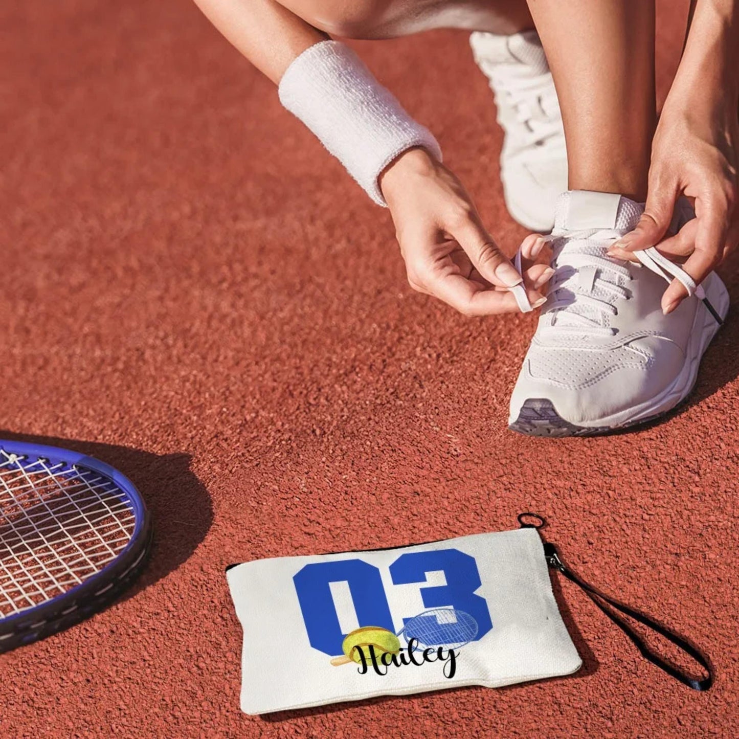 Personalized Sports Makeup Bag with Name & Number
