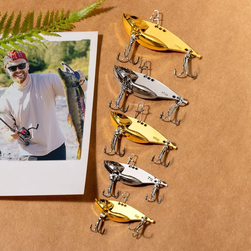 Bionic Fish Shape Metal Fishing Lures Set