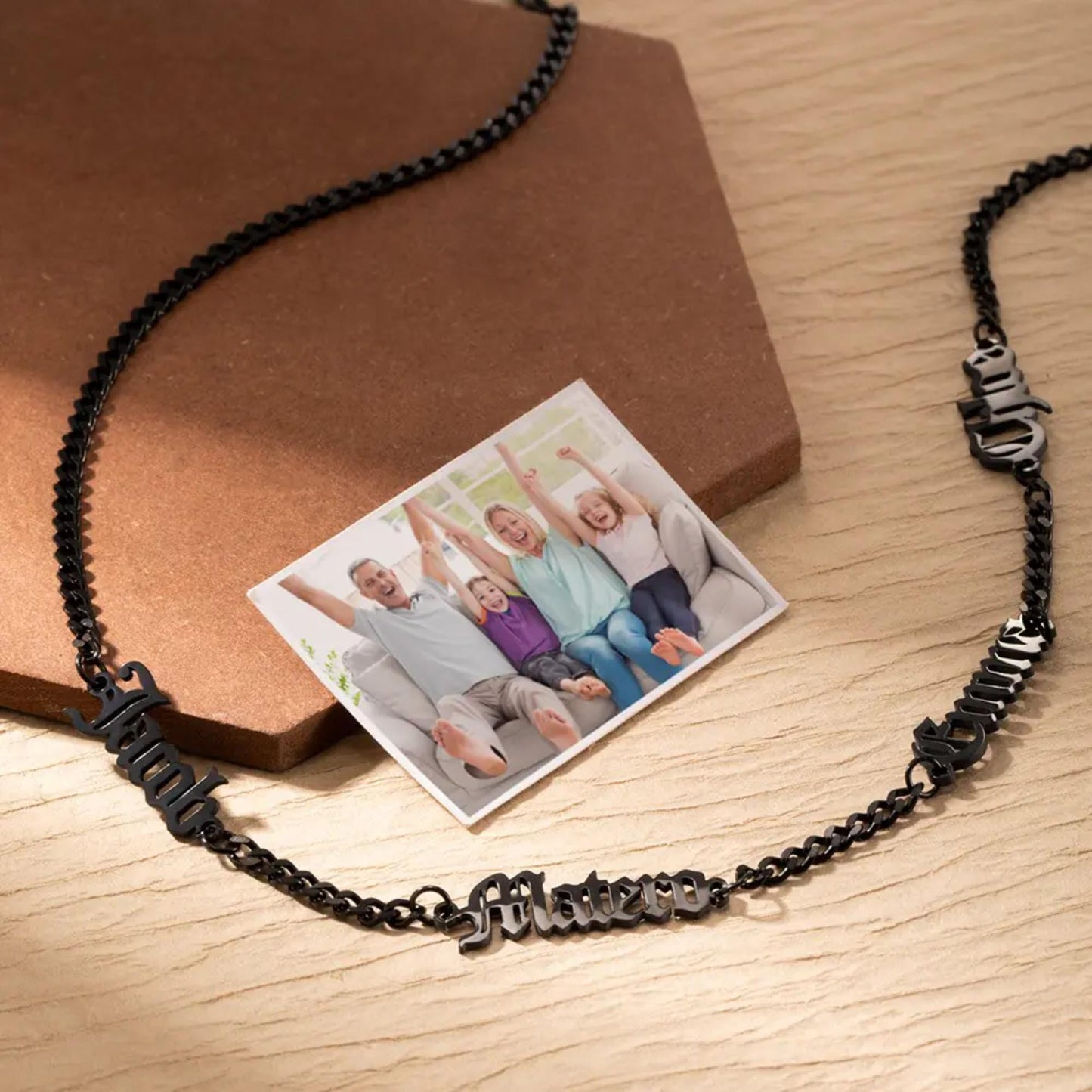 Personalized Multiple Name Necklace for Men