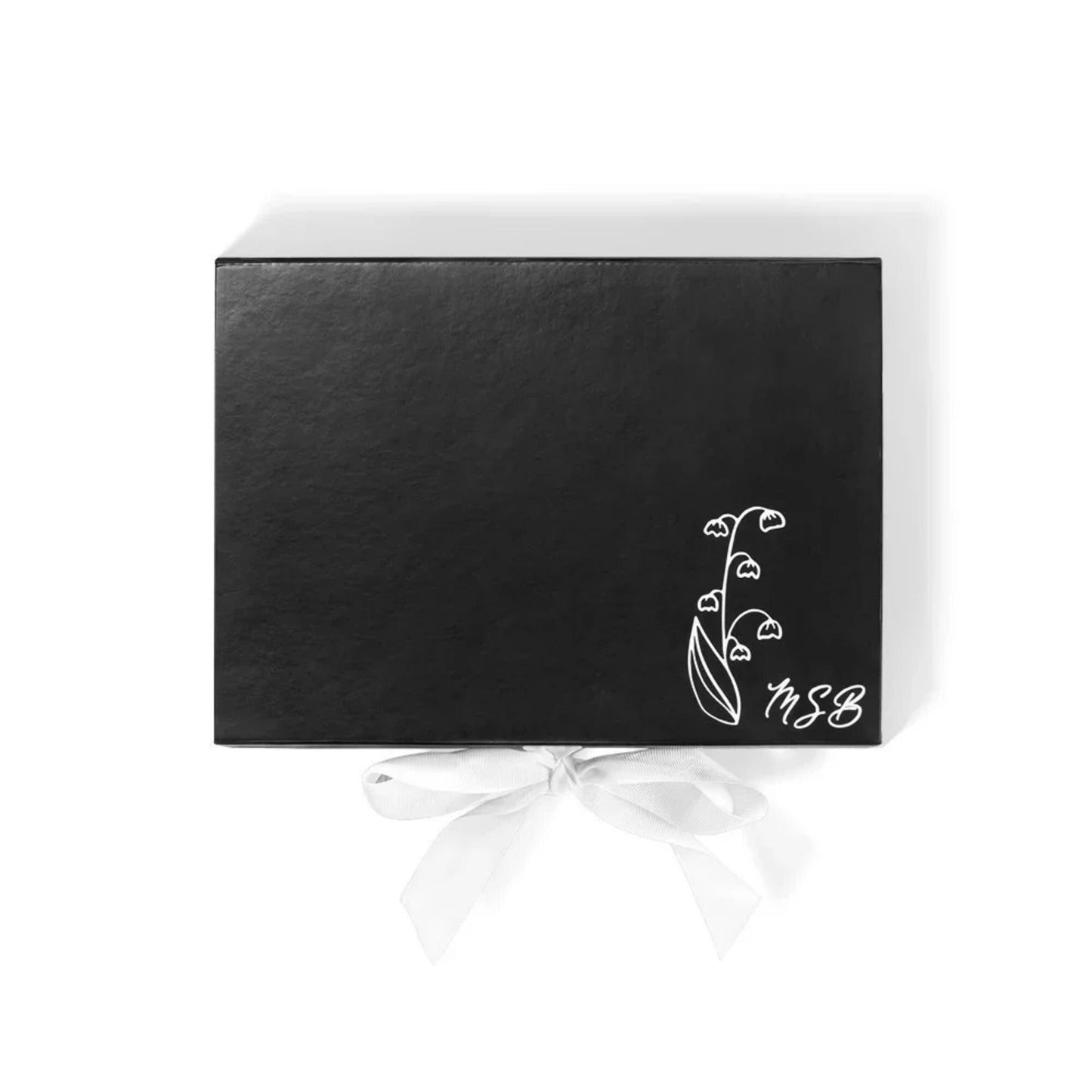 Name Birth Flower Satin Nightgown Gift Set with Eye Mask & Scrunchie