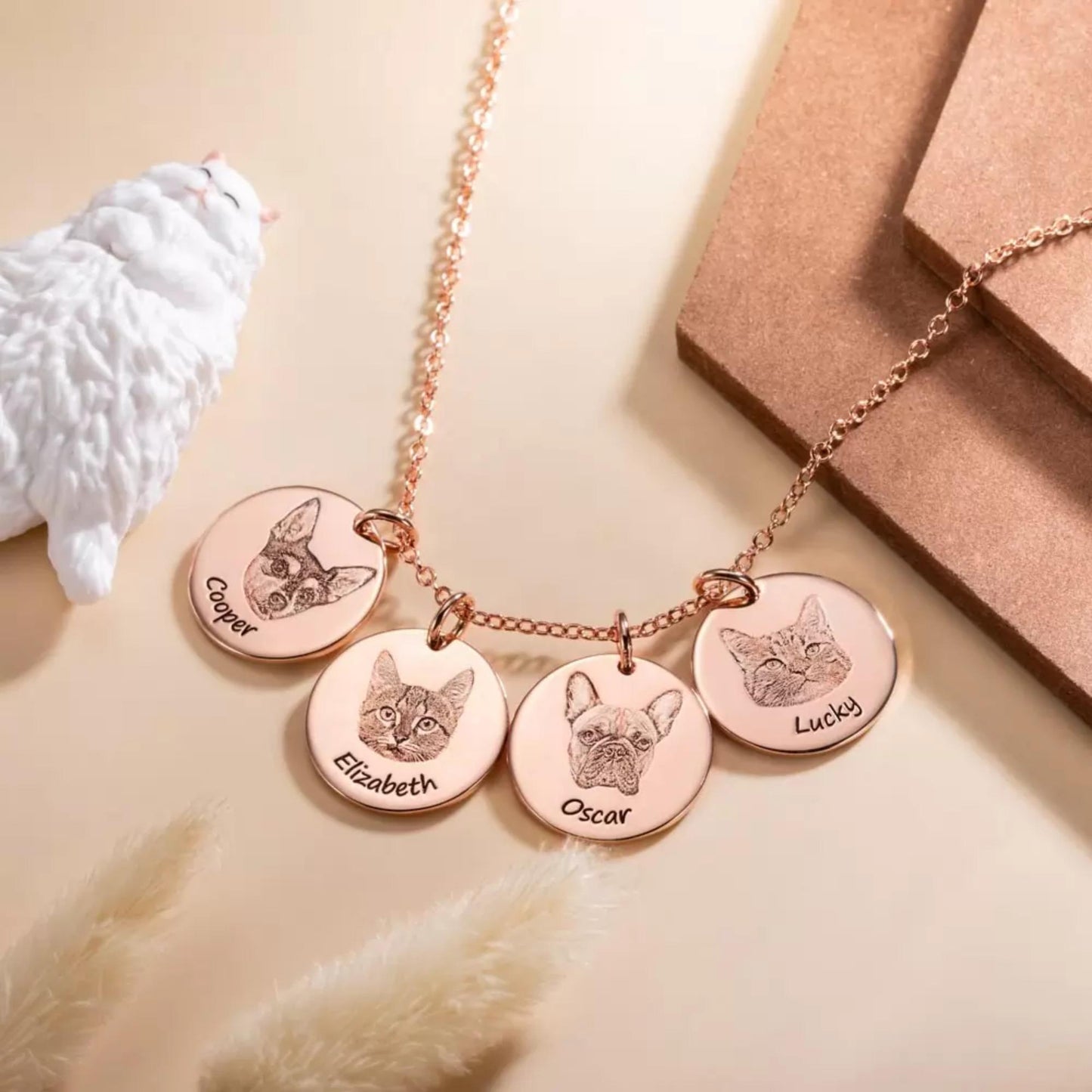 Custom Pet Portrait Necklace