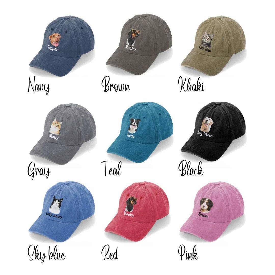 Cute Custom Cat & Dog Portrait Summer Cap