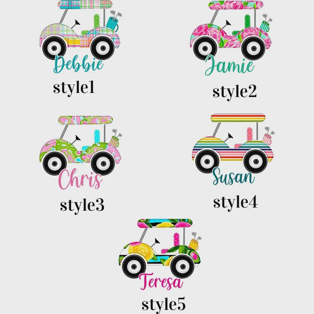 Golf Ball and Tee Waist Pouch Bag with Custom Name