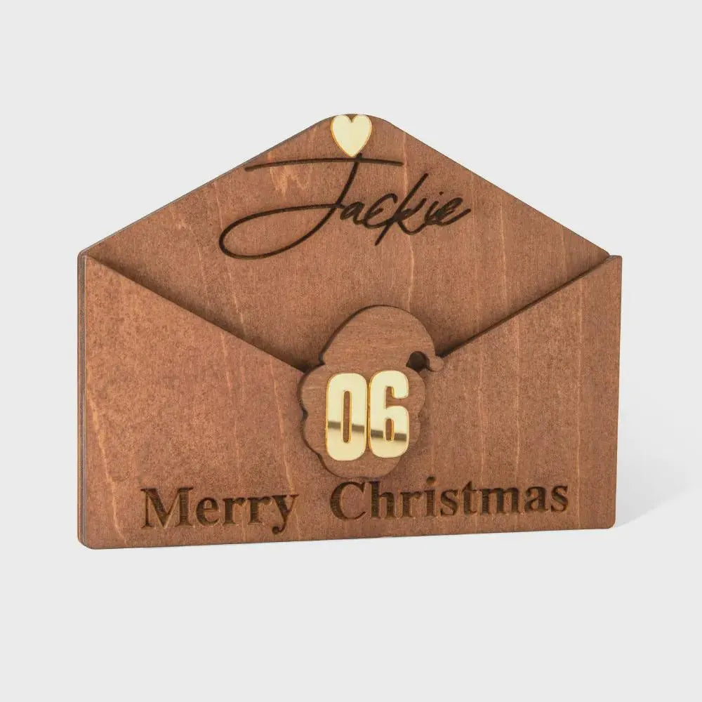 Personalized Wooden Money Holder Envelope